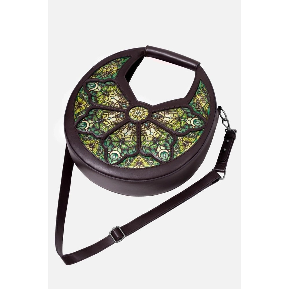 Restyle - Botanical Greenhouse Shoulder bag - Brown/Green